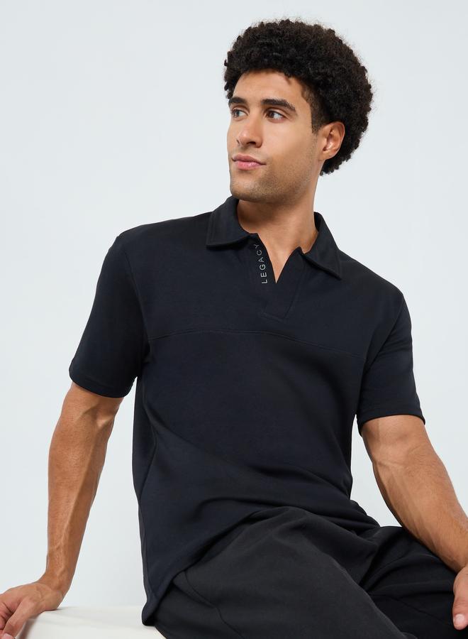 ستايلي تيشيرت بولو سادة قصة مريحة - Image 5